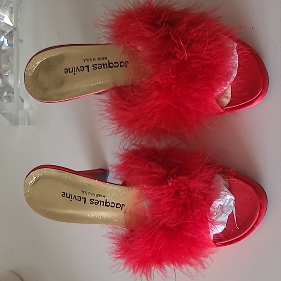 JACQUES LEVINE Platform Boudoir Shoes - Picture 2 of 7